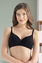 Load image into Gallery viewer, Amante All Day Smooth Comfort Padded & Non-wired Bra - Black 78201