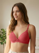 Load image into Gallery viewer, Sonari Lightly Padded Wirefree Medium Coverage Plunge Bra with Detachable Straps – 001