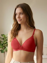 Load image into Gallery viewer, Sonari Lightly Padded Wirefree Medium Coverage Plunge Bra with Detachable Straps – 001