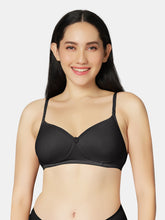 Load image into Gallery viewer, Sonari Lightly Padded Wirefree Medium Coverage Cotton-Polyester T-Shirt Bra with Detachable Straps – 0026