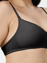 Load image into Gallery viewer, Sonari Lightly Padded Wirefree Medium Coverage Cotton-Polyester T-Shirt Bra with Detachable Straps – 0026