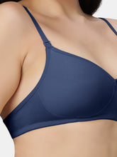 Load image into Gallery viewer, Sonari Lightly Padded Wirefree Medium Coverage Cotton-Polyester T-Shirt Bra with Detachable Straps – 0026