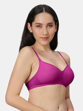 Load image into Gallery viewer, Sonari Lightly Padded Wirefree Medium Coverage Cotton-Polyester T-Shirt Bra with Detachable Straps – 0026