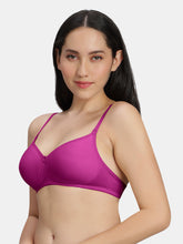 Load image into Gallery viewer, Sonari Lightly Padded Wirefree Medium Coverage Cotton-Polyester T-Shirt Bra with Detachable Straps – 0026