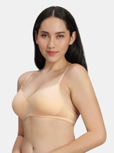 Load image into Gallery viewer, Sonari Lightly Padded Wirefree Medium Coverage Cotton-Polyester T-Shirt Bra with Detachable Straps – 0026