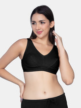 Load image into Gallery viewer, Sonari Cotton Non Padded Full Coverage Pull-On Yoga Bra with Broad Straps and Wide Band – 004