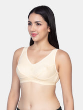 Load image into Gallery viewer, Sonari Cotton Non Padded Full Coverage Pull-On Yoga Bra with Broad Straps and Wide Band – 004