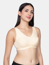 Load image into Gallery viewer, Sonari Cotton Non Padded Full Coverage Pull-On Yoga Bra with Broad Straps and Wide Band – 004