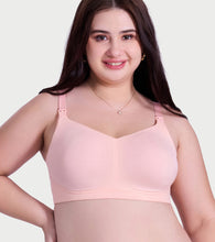 Load image into Gallery viewer, Enamor Nursing T-Shirt Bra - Padded, Non-Wired, Medium Coverage - MT07 (Pearl Peach)
