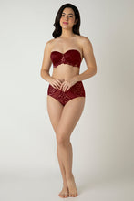 Load image into Gallery viewer, Amante Femme Lace Padded Wired Multiway Bra - Biking Red 06301
