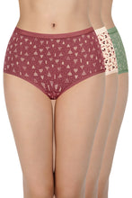 Load image into Gallery viewer, Amante Print High Rise Full Brief Panties (Pack of 3) 53101