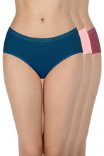 Load image into Gallery viewer, Amante Solid Low Rise Hipster Panties (Pack of 3) 43001