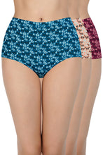 Load image into Gallery viewer, Amante Printed High Rise Full Brief (Pack of 3) 53105