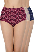 Load image into Gallery viewer, Amante Printed High Rise Full Brief (Pack of 3) 53105