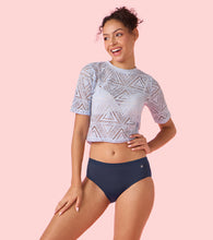 Load image into Gallery viewer, Enamor IP02 Innovations Invisi, Fit Flex, No Visible Panty Lines, All Day Comfort, Mid Waist Brief Panty for Women - Breathable Lightweight Fabric, Antimicrobial with Stain Release, Bonded Free Cut, Regular Coverage - Pack of 1 (Navy)
