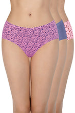 Load image into Gallery viewer, Amante 100% Cotton Hipster Panty Pack (Pack of 3) - D019 - Multi