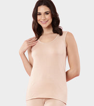 Load image into Gallery viewer, Enamor TH04 Women's Thermal Vest with Soft Heat Generating Fabric, Wide Round Neck Engineered with HeatSkins™ Warm Technology (Pale Skin)