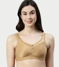 Load image into Gallery viewer, Enamor Hidden X-Frame and Smoothening Women's Full Support Everyday Bra - Jiggle control, Non Padded, Wirefree, Full Coverage - FB12 (Available in Plus sizes) (Buff)