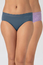 Load image into Gallery viewer, Amante Lace Waistband Hipster Panty (Pack of 2 Prints & Colors May Vary) - Mixed Assorted 09203