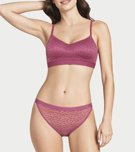 Load image into Gallery viewer, Enamor Lit String Bikini for Women Low Waist, Lace Front, Mesh Back - SMP02 (Dusky Mauve)