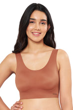 Load image into Gallery viewer, Amante Skins Solid Non Padded Non-Wired Scoop Neck Cami Bra - Caramel Nude 83301