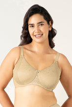 Load image into Gallery viewer, Amante Mystic Elegance Non-padded Wired Minimizer Bra - Sesame