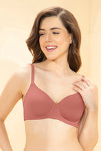 Load image into Gallery viewer, Amante Effortless Bliss Padded Non-Wired Bra - Brick Dust 103001