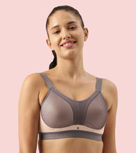 Load image into Gallery viewer, Enamor Innovations Y-panel Bounce Control, Agion Scent Protect ,Women's Sports Bra - High-Impact, Padded, Wirefree, Full Coverage - SB25 (Pearl)