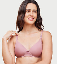 Load image into Gallery viewer, Enamor Medium Coverage, Wirefree F023 Perfect Plunge Women T-Shirt Lightly Padded Bra