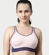 Load image into Gallery viewer, Enamor Innovations Antimicrobial, Side Shaper, Women's Cotton Medium Impact Sports Bra - Fixed cup, Non-Padded, Wirefree, High Coverage - SB28 (Parfait Pink)