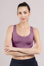 Load image into Gallery viewer, Amante Elements Cotton Lined Low Impact Sports Bra - Argyla Purple 00501