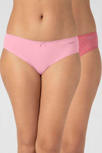 Load image into Gallery viewer, Amante Lace Edge Bikini Panty (Pack of 2 Prints & Colors May Vary) - Mixed Assorted 09103
