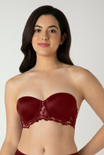 Load image into Gallery viewer, Amante Femme Lace Padded Wired Multiway Bra - Biking Red 06301