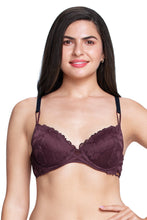 Load image into Gallery viewer, Amante Lace Embrace Solid Padded wired Bra - Fig 88401