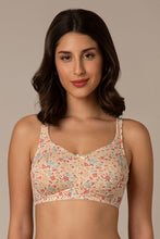 Load image into Gallery viewer, Amante Dreamy comfort Non-Padded Non-Wired Cotton Bra - Daisy Print