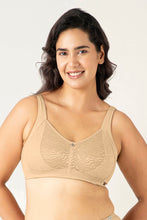 Load image into Gallery viewer, Amante Mystic Poise Non-padded Non-wired Minimizer Bra - Sesame