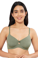 Load image into Gallery viewer, Amante Elegant Dream Padded Wired T-shirt Bra - Sage 92101