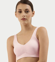 Load image into Gallery viewer, Enamor Easy Slip-On and Back Keyhole Women's Cotton Everyday Beginner's Bra - Padded, Wirefree, Full Coverage - A106 (Blushing Bride)