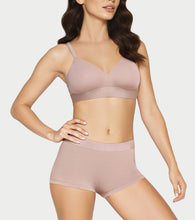 Load image into Gallery viewer, Enamor The Flex Boyshorts for Women Mid-Rise, Full Back Coverage, Moisture Absorbency, Cotton Everyday Panty - SMP01 (Cafe Latte)