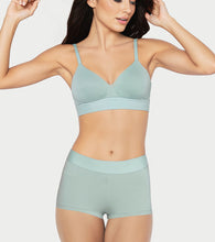 Load image into Gallery viewer, Enamor The Flex Boyshorts for Women Mid-Rise, Full Back Coverage, Moisture Absorbency, Cotton Everyday Panty - SMP01 (Sage Green)