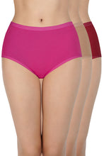 Load image into Gallery viewer, Amante Solid High Rise Full Brief Panties (Pack of 3) 53001