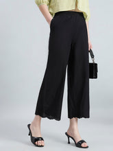 Load image into Gallery viewer, Go Colors Black 100% Cotton Hakoba Wide Pant