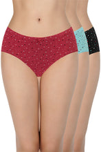Load image into Gallery viewer, Amante Printed Mid Rise Hipster (Pack of 3) 43105