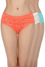 Load image into Gallery viewer, Amante Printed Low Rise Hipster (Pack of 3) - C514 43101