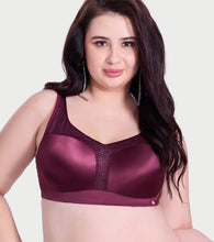 Load image into Gallery viewer, Enamor Full Figure Satin Minimizer Bra - Non-Padded, Non-Wired, High Coverage - F148 (Fig)