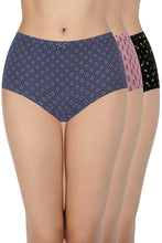 Load image into Gallery viewer, Amante Printed High Rise Full Brief (Pack of 3) 53105