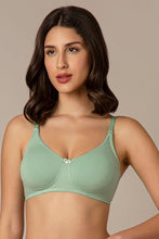 Load image into Gallery viewer, Amante All Day Comfort Non-padded & Non-wired Bra - Greyed Jade 78101