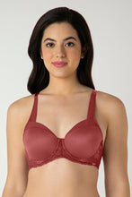 Load image into Gallery viewer, Amante Glam Lace Padded Wired Balconette Bra - Cowhide 05301