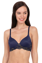 Load image into Gallery viewer, Amante Lace Legacy Padded Wired Lace Full Cover T-shirt Bra - Midnight 73801