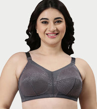 Load image into Gallery viewer, Enamor Innovations Transform M-Frame, Ultimate curve Support, Jiggle control, Women's Bra - Non Padded, Wirefree, Full Coverage - F096 (Available in Plus Sizes) (Ink Grey)